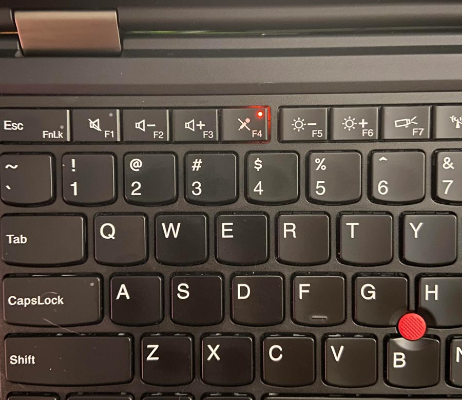 کار نکردن کلید F4 (Mute) در لپ تاپ لنوو